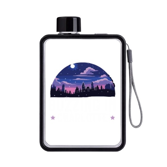 Charlotte North Carolina USA America United States Flat Water Bottles