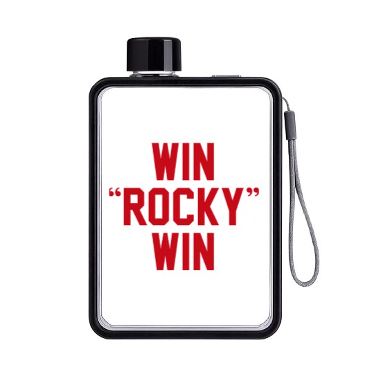Win Rocky Win Flat Water Bottles