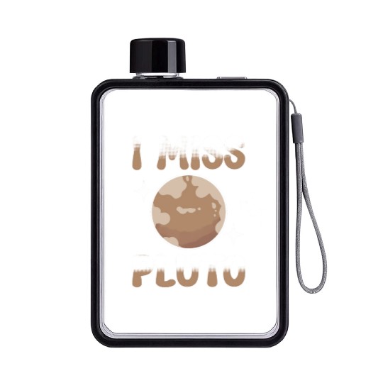 Astrology I Miss Pluto Solar System Planets Flat Water Bottles