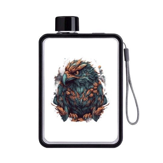 A mystical Eagle Flat Water Bottles