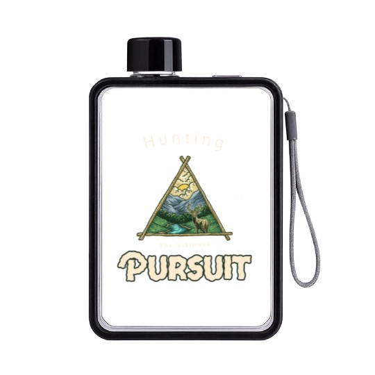 Wildlife hunting lover gift adventure hunting Flat Water Bottles