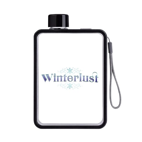 Winterlust Purple Flat Water Bottles