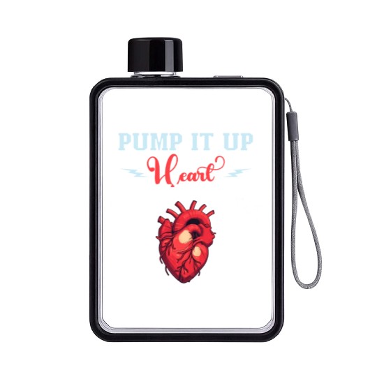 Healthy Heart Beat February Cardiac Awareness Flat Water Bottles