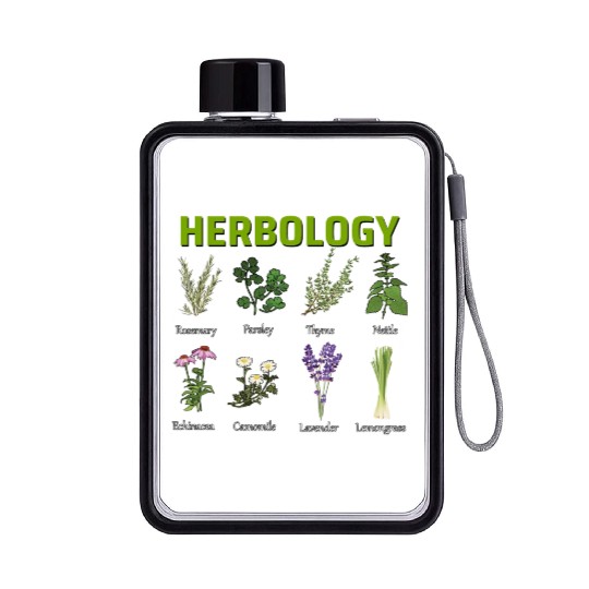 Herbology Herb Garden Flat Water Bottles