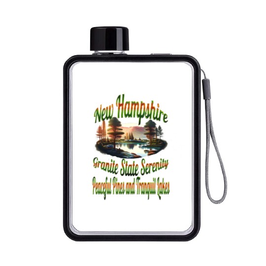New Hampshire Granite State Serenity Flat Water Bottles