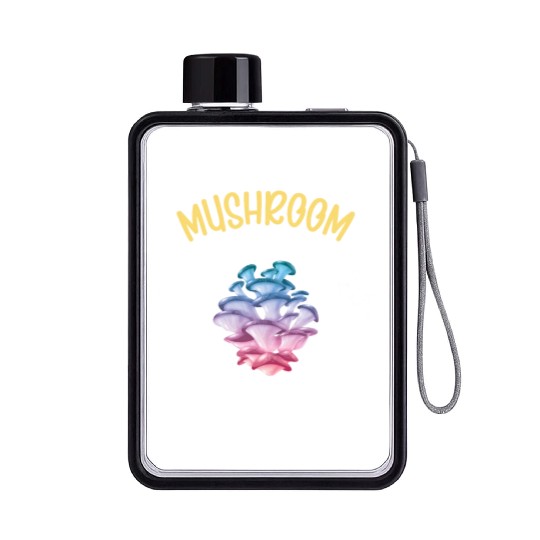 Funny Mushroom Hunting Fungi Mycologist Hiking Flat Water Bottles