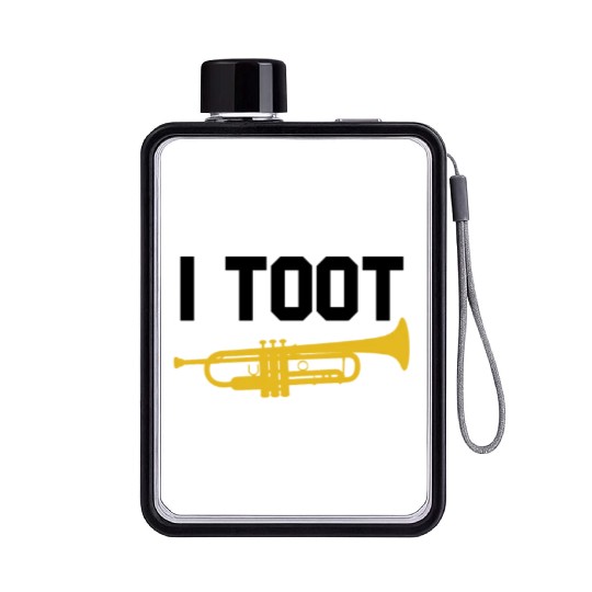 I Toot Funny Jazz Trumpet Player Jazz School Band Flat Water Bottles