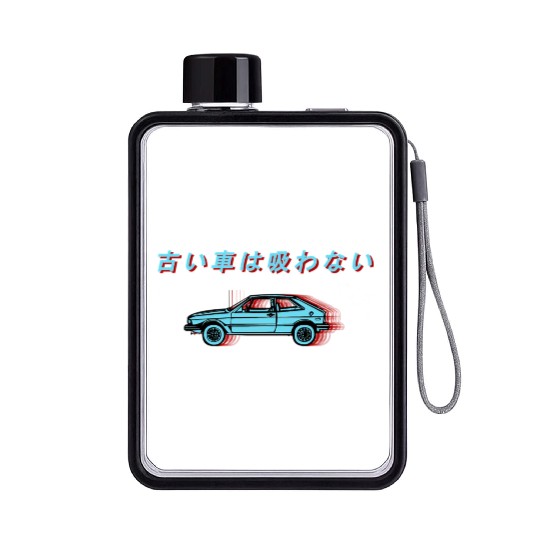 Japanese Car Flat Water Bottles