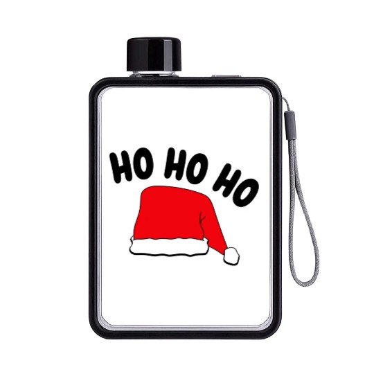 ho ho ho merry christmas vintage santa Flat Water Bottles