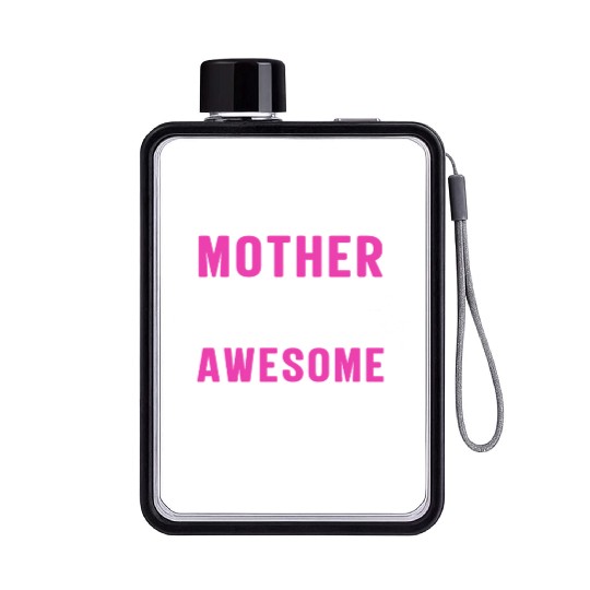 Mothers day mom son-in-law Flat Water Bottles