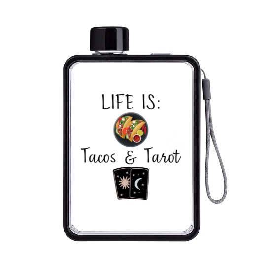 Give Me Tacos Tarot Flat Water Bottles