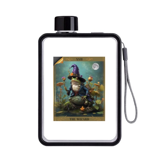 he Wizard Comfort Colors Oversized Flat Water Bottles, Frog Ta