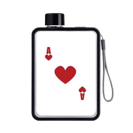 Ace Of He Poker Card Blackjack Texas Holdem Poker Flat Water Bottles