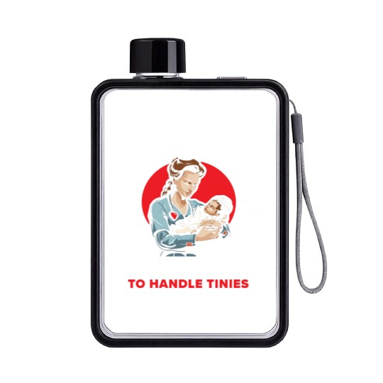 Registered Nurse Medical Medicine Neonatal Nurse Flat Water Bottles