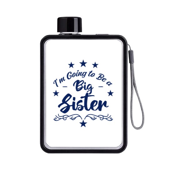 I’m going to be a Big Sister Gift Flat Water Bottles