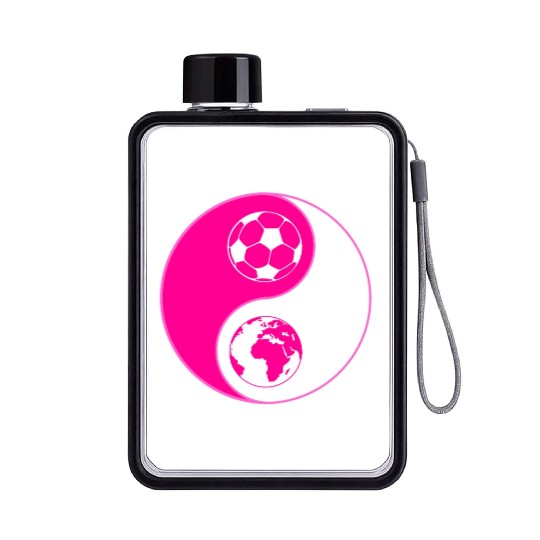 soulofsoccer joyful Flat Water Bottles
