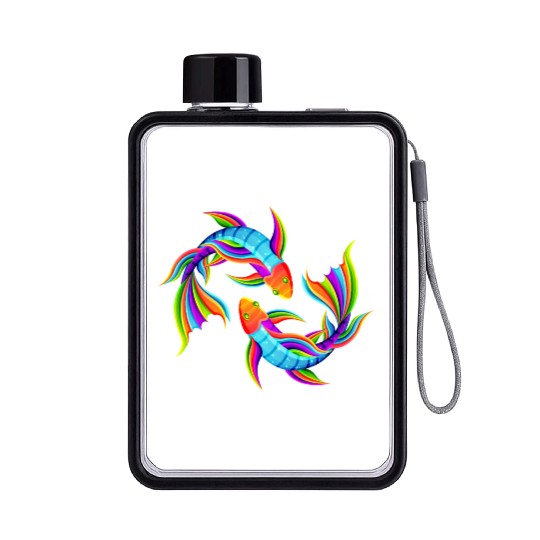 Fish galaxy Flat Water Bottles