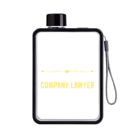 Wake Up Smarter Sleep With A COMPANY LAWYER Flat Water Bottles