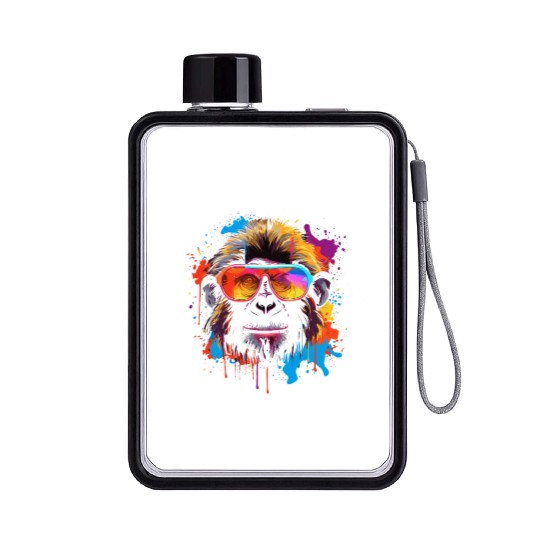 Coolest Monkey In The Jungle Flat Water Bottles