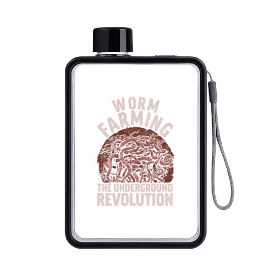 Worm Farming The Underground Revolution Flat Water Bottles