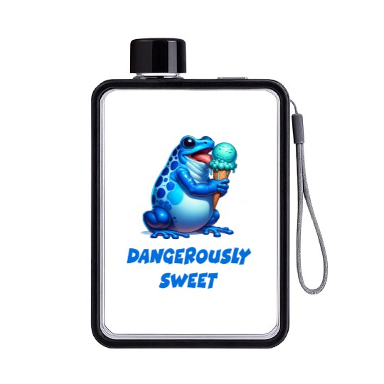 Poison dart frog Flat Water Bottles