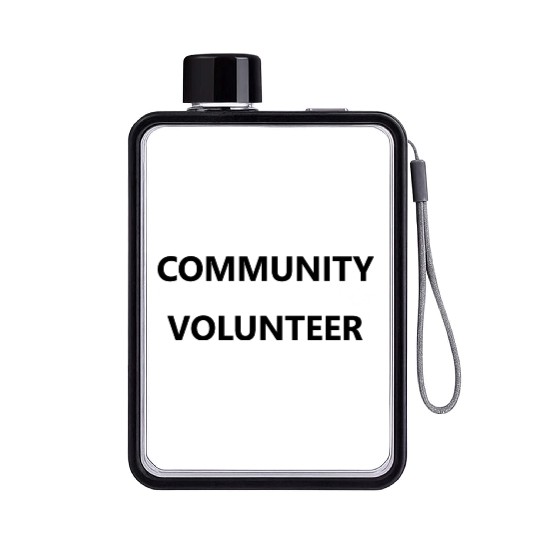Community Volunteer Event Staff Group Organization Flat Water Bottles