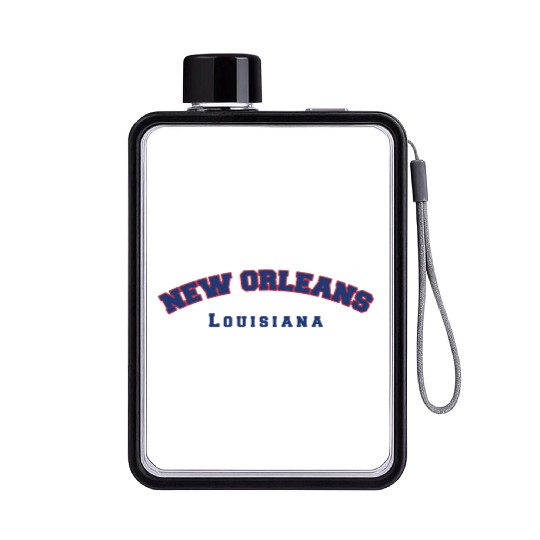 New Orleans Louisiana Flat Water Bottles