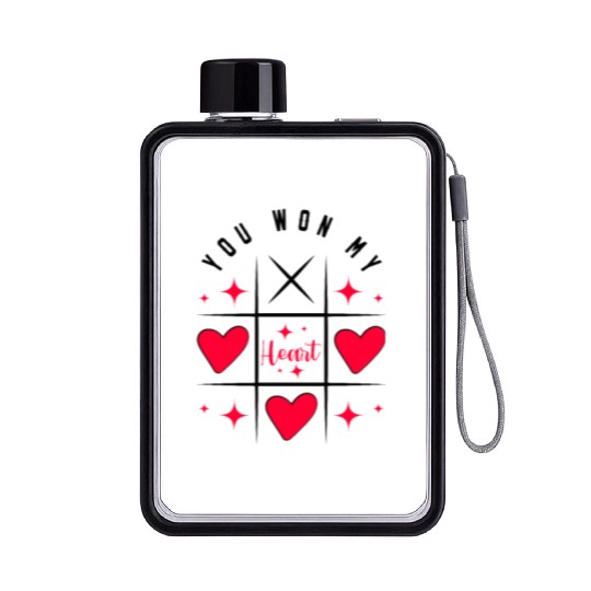 You Won My Heart. Flat Water Bottles