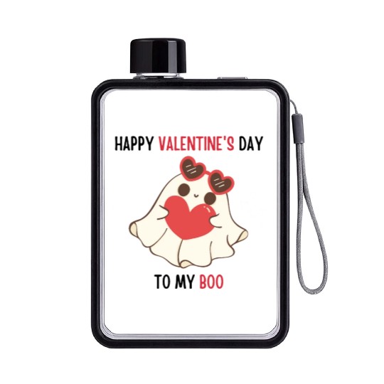 Happy valentine's day to my boo Flat Water Bottles