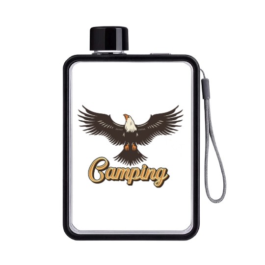 Eagle Embrace - Adventure, Freedom & Inspiration Flat Water Bottles