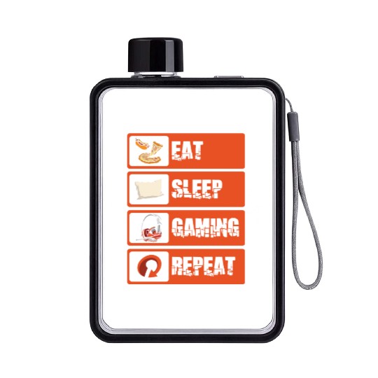 Pc Gamer Geek Gamepad Flat Water Bottles