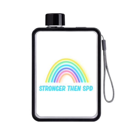 Stronger Than SPD Awareness Disorder Toddler Flat Water Bottles