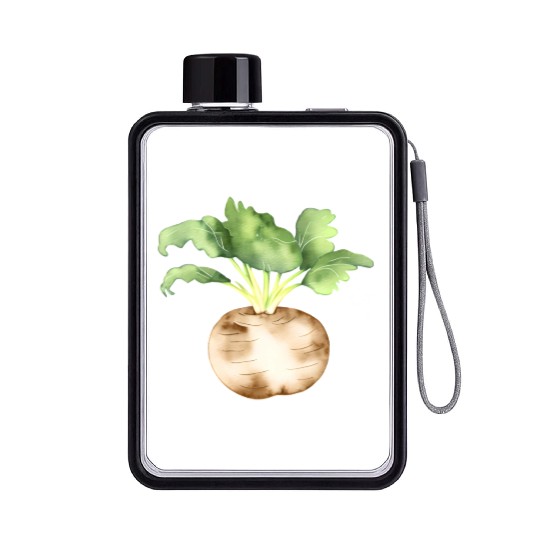 Fresh Turnip Flat Water Bottles
