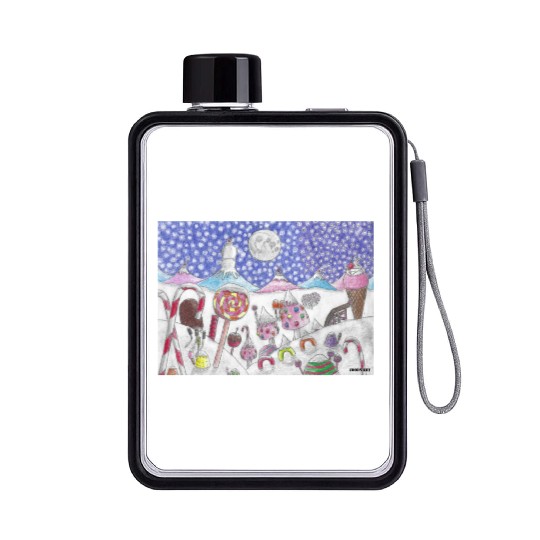 The Nutcracker Christmas Candy Land Flat Water Bottles