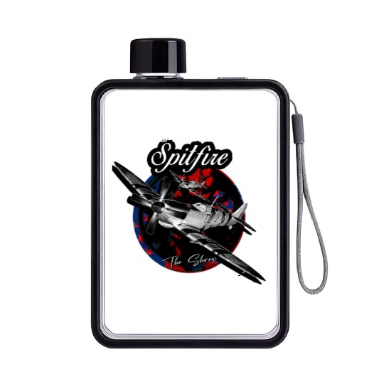 Supermarine Spitfire MK.IXc WW2 Fighter Plane Flat Water Bottles