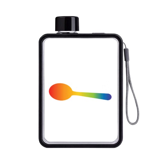 Little Spoon LGBT Pride Gay Lesbian Couple Love Flat Water Bottles