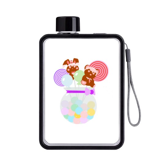 CIRCUS IN SPRING: CIRCUS CANDY JAR Flat Water Bottles