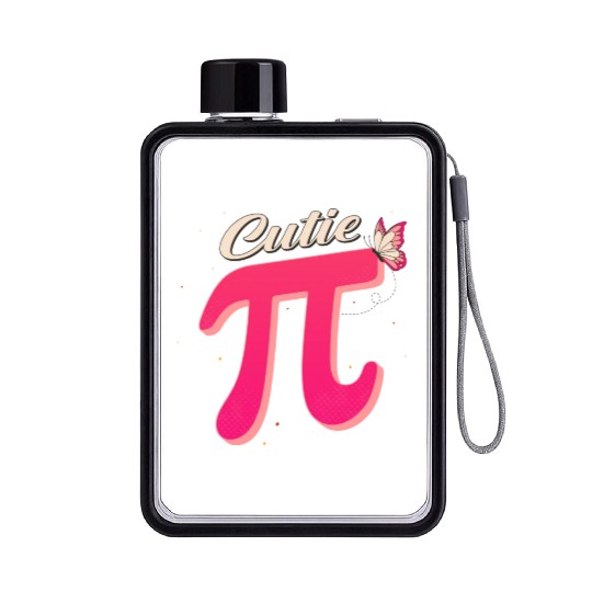 Pi Day Flat Water Bottles Women Kids Men Toddler Math Teacher