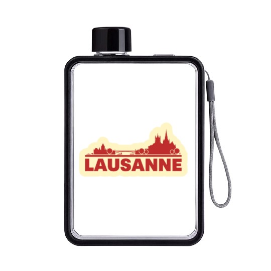 Lausanne Switzerland Flat Water Bottles
