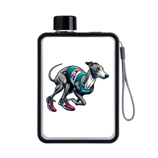 Marathon Master: Greyhound's Race Day Flat Water Bottles