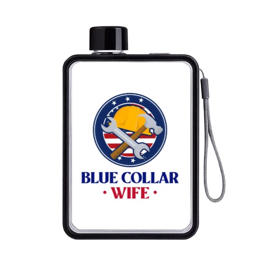 Blue Collar Wife Flat Water Bottles
