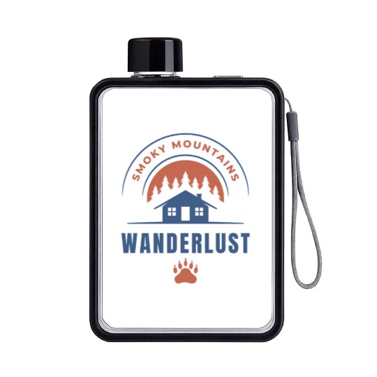Wanderlust in the Smokies Explore Nature's Beauty Flat Water Bottles