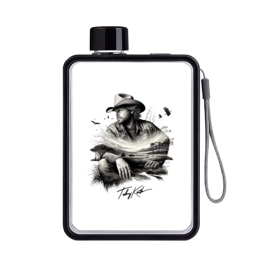 Toby Keith Flat Water Bottles