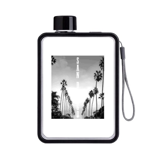 San Diego California Vintage Souvenir Flat Water Bottles