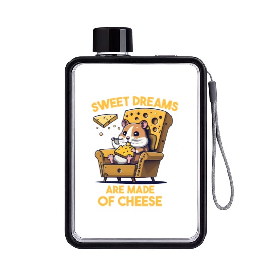 Sweet Dreams Are Made of Cheese Flat Water Bottles
