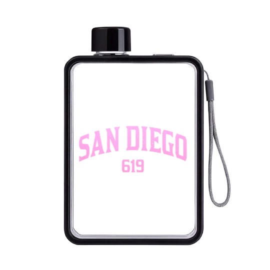 San Diego California Vintage Souvenir Flat Water Bottles