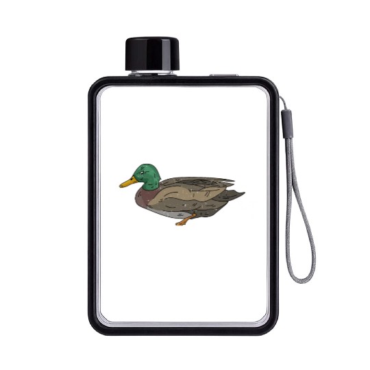Mallard Duck Flat Water Bottles