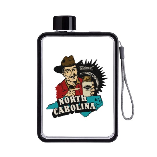 Vintage Raleigh NC Moonshine Flat Water Bottles