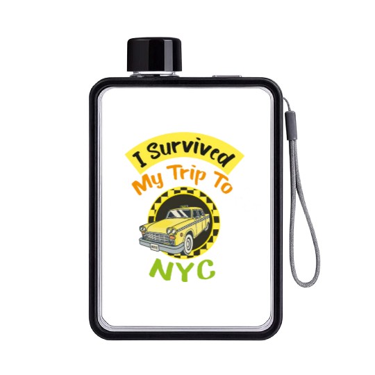 I Survived My Trip To NYC Flat Water Bottles