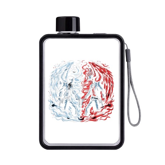 Cowboy Barn Bull Rider Rodeo Country Western Gift Flat Water Bottles